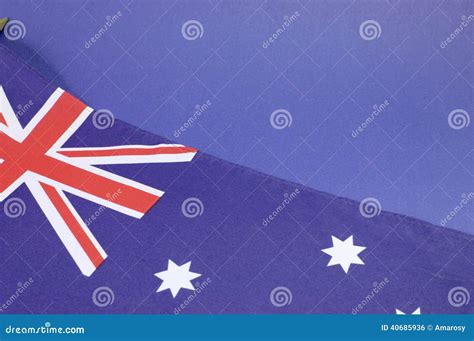 Background Close Up Of Australian Southern Cross Flag Stock Photo