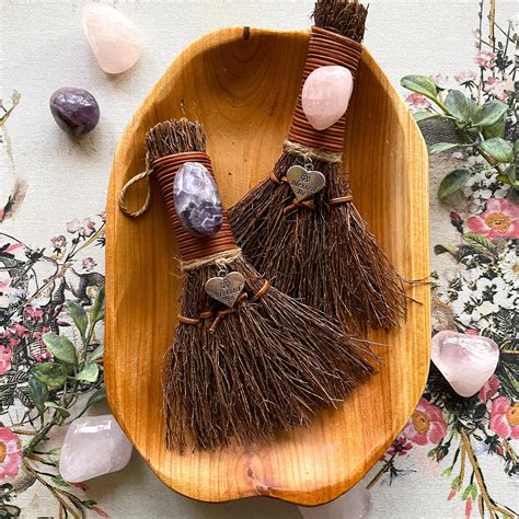 Blessed Be Witchs Besom Witchs Broom Altar Decor Etsy Witch Broom