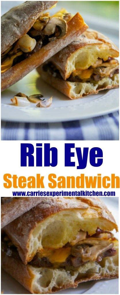 Maybe you would like to learn more about one of these? Rib Eye Steak Sandwich - Carrie's Experimental Kitchen