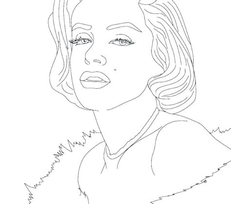 Marilyn Monroe Coloring Pages At Getcolorings Free Printable