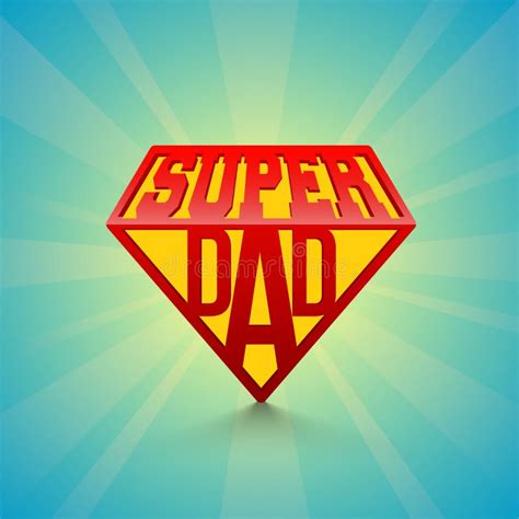 Super Papa Super Dad Spanish Text Father Celebration Stock Vector