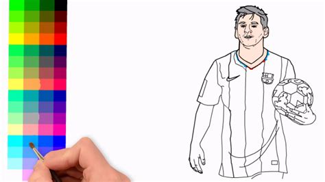 How To Draw Lionel Messi For Kids