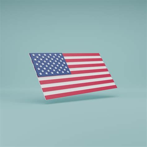 Bandera Nacional Mínima De Los Estados Unidos De América Con 50
