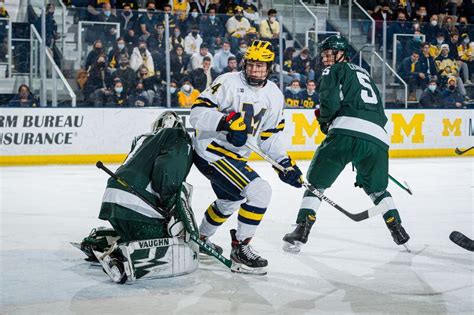 Down Four Olympians Michigan Hockey Blasts Michigan State Mlive Com