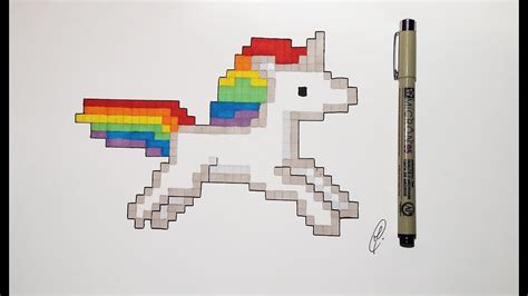 Access youtube avec hqdefault et pixel art facile licorne 11. Pixel Art : How to Draw Unicorn (Very Easy !) - YouTube