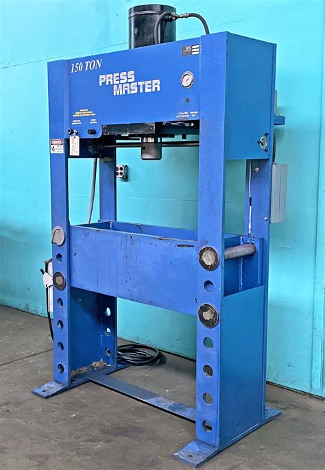 Press Master Ton Hydraulic Shop Press Hfp T Norman Machine Tool