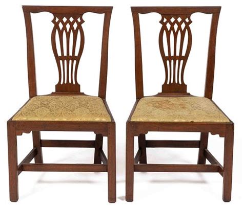 Pair Of Virginia Chippendale Walnut Side Chairs Sold At Auction On 19th