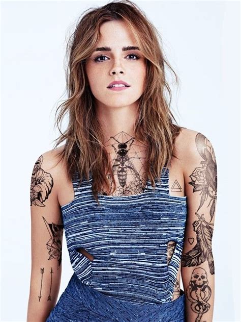 Des 11 Stars Qui Porterait Mieux Les Tatouages Que Les Autres Emma Watson