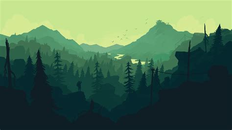 Download Firewatch Forest Digital Art 840x1160 Resolution Full Hd 2k