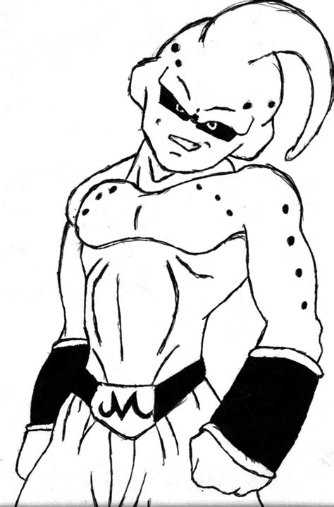 I'd like to introduce to you all a very nice tutorial that will give your dbz fans a squeal or hunger strike. Majin Buu Asorbed Vegeta - Free Colouring Pages