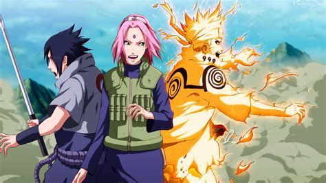 Wallpaper : illustration, anime, cartoon, Naruto Shippuuden, Uzumaki Naruto, Haruno Sakura ...