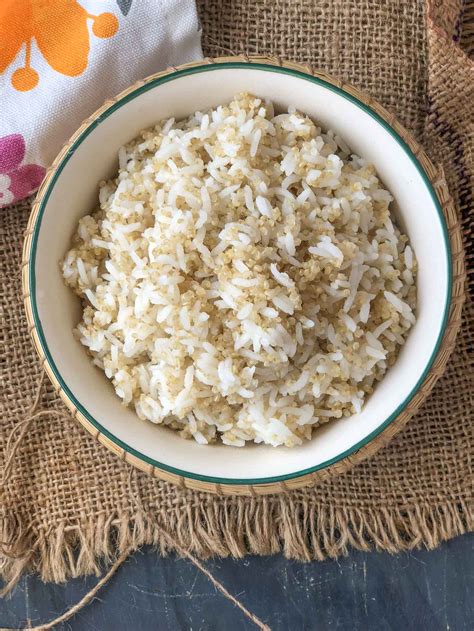 Rice With Quinoa Recipe Pressure Cooker Method By Archanas Kitchen