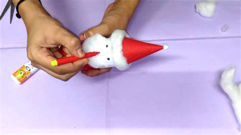 Diy How To Make Santa Claus Using Cardboard Roll Christmas Craft