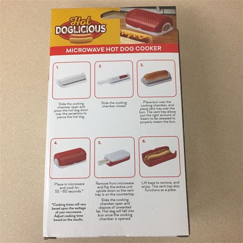 Hot Doglicious Microwave Hot Dog Cooker Lifetime Brands New Sealed Box