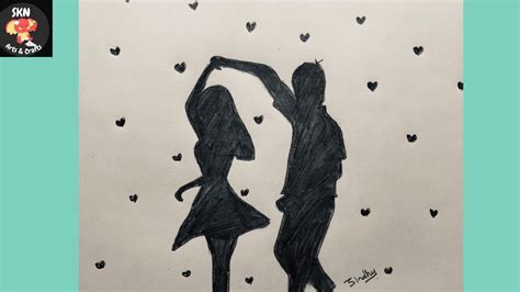 How To Draw Couple Dancing Pencil Sketch Valentines Day 2022 Drawing