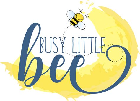 Busy Little Bee Preschool Activity Bee School Logo