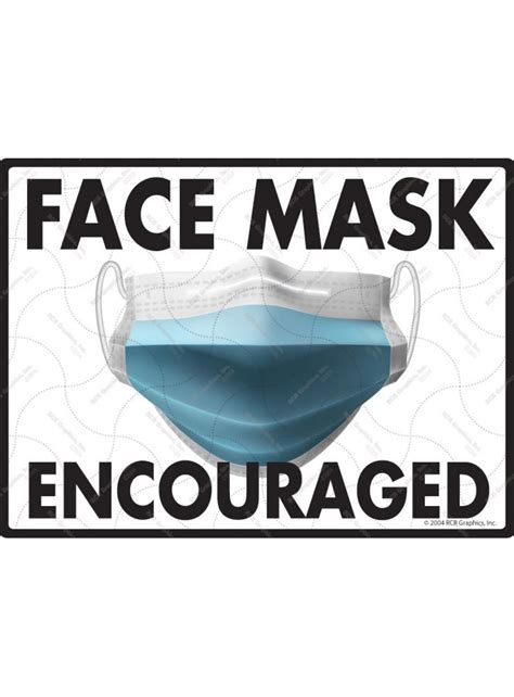 Face Mask Encouraged Exterior Ppe Aluminum Sign 12 X Etsy