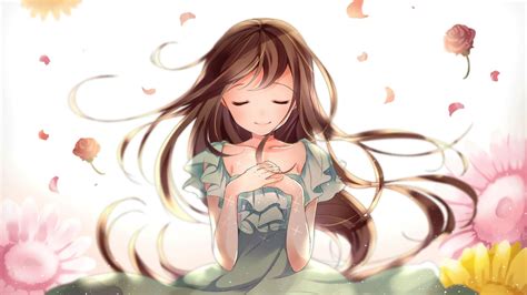 Desktop Wallpaper Anime Girl Praying Hd Image Picture Background