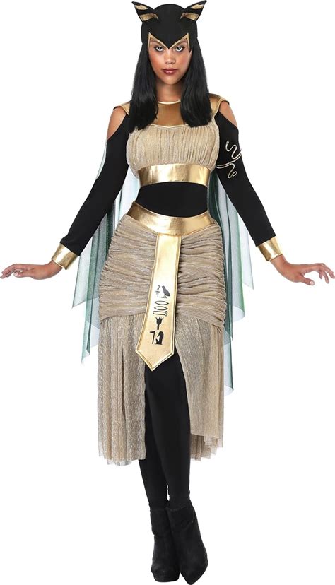 Womens Egyptian Goddess Bastet Fancy Dress Costume Uk Toys And Games