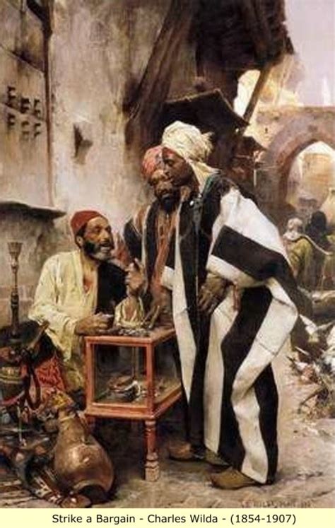 Arab And Berber Moor Paintings Guards And Street Scenes