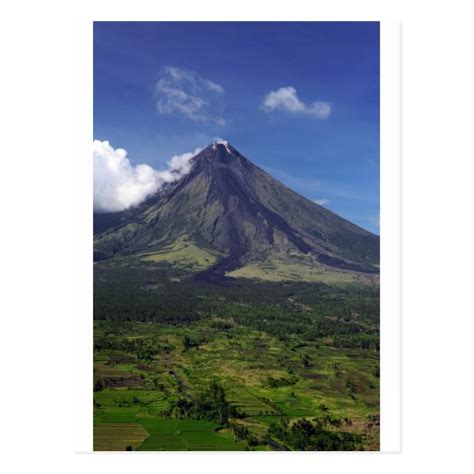 Mayon Volcano In Legaspi Philippines Postcard