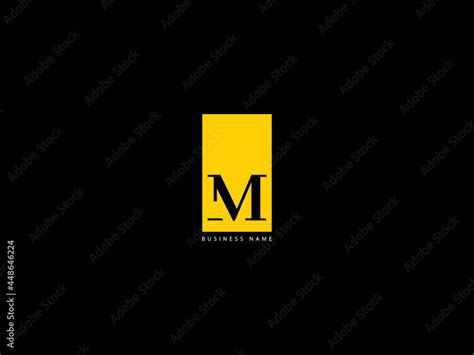 Letter M Logo Capital M Mandm Letter Logo Icon Vector For Business Stock