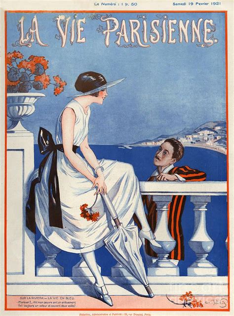 France Drawing 1920s France La Vie Parisienne Magazine By The Advertising Archives Vintage