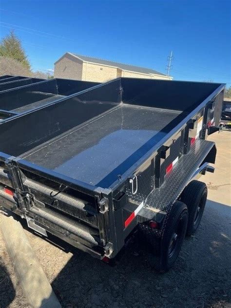 Big Tex 90sr 10k Single Ram Lp Dump6x12 6sir Black Big Tex Trailer