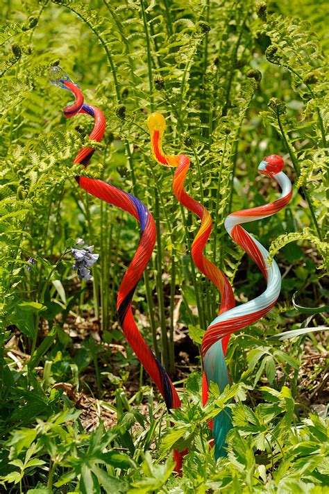 Hand Blown Garden Glass Free Shipping 3 Sprouts Etsy In 2021 Glass Garden Art Whimsical