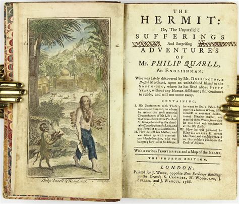 Robinson Crusoe Hand Colored The Hermit Or The Unparalleld