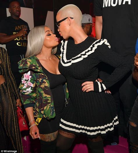 latest updates amber rose and blac chyna flaunt figure during girls night out