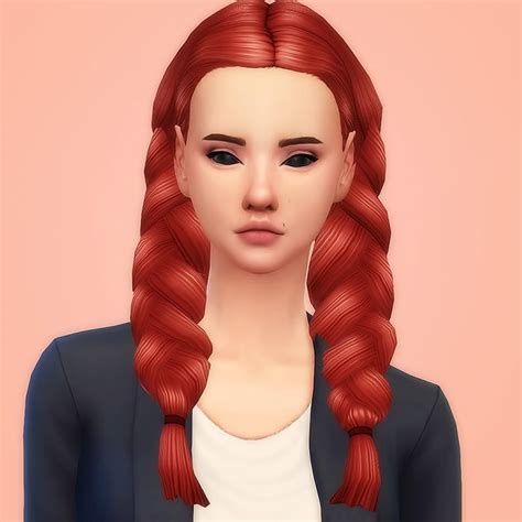 Sims 4 Maxis Match Hair Braids Visionsleqwer
