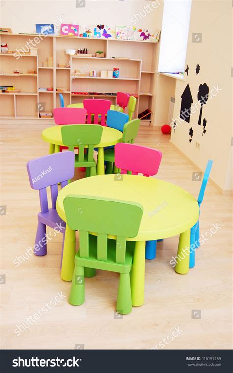 Classroom tables come in a variety of shapes and sizes, all offering their own unique advantages. Montessori Kindergarten Preschool Classroom Table Chairs ...