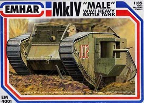 Wwi British Male Mk Iv Tank 135 Emhar