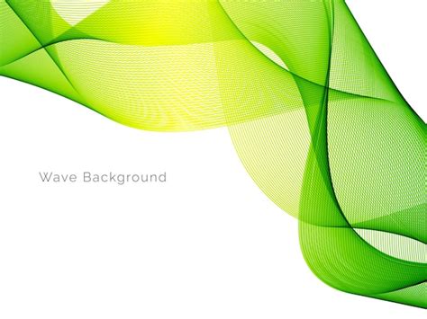 Premium Vector Abstract Smooth Stylish Elegant Green Wave Background