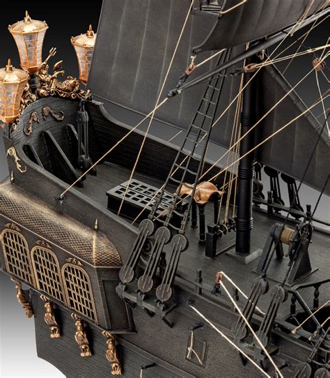 Black Pearl Pirate Ship Model Kit At Mighty Ape Australia