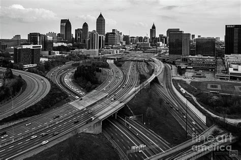 Interstate 75 85 Aerial View Atlanta Ga Photograph By The Photourist