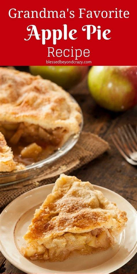 Seal the edges with a little water on your fingertip. Grandma's Favorite Apple Pie Recipe - | Apple pie recipe ...