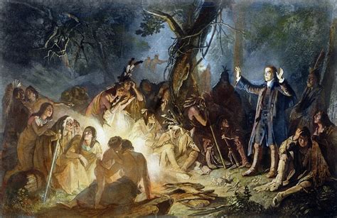 Moravian Missionary Painting By John Sartain Fine Art America