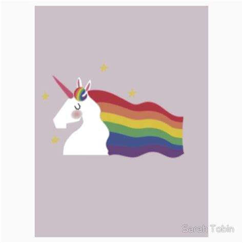 Unicorn Pride Sticker By Sarah Tobin Pride Stickers Vinyl Sticker
