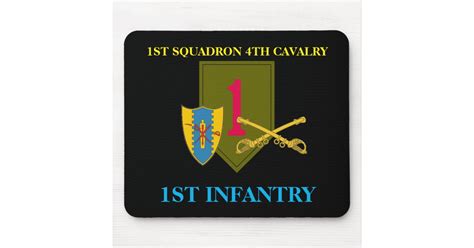 1st Squadron 4th Cavalry 1st Infantry Mousepad Zazzle