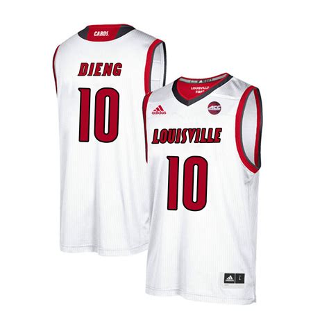 Get deals with coupon and discount code! New Louisville Cardinals 10 Gorgui Dieng White College ...