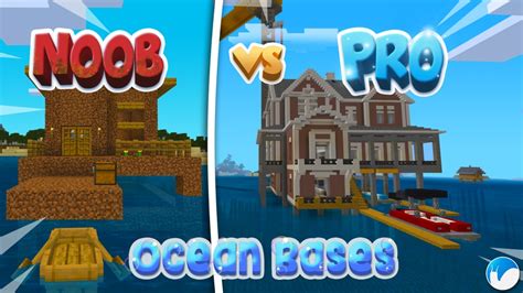 Noob Vs Pro Ocean Bases By Snail Studios Minecraft Marketplace Map