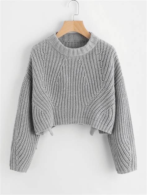 Gray Sweaters For The Perfect Fall Outfit Find A Way By Jwp Cropped Jumper Chunky Knits