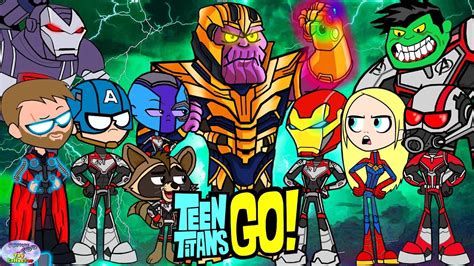 Teen Titans Go Vs Avengers Heroes And Friends Cartoon Character Swap