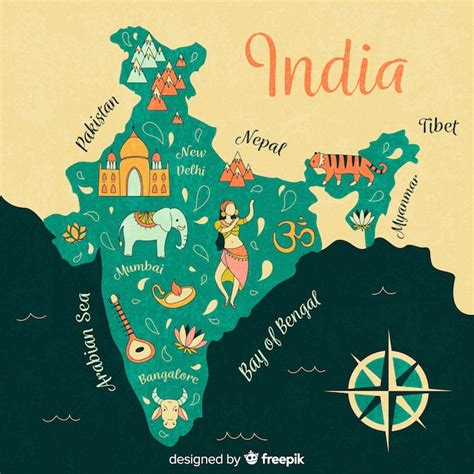 Political Map Of India Cartoon Universe Map Travel And Codes Images