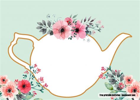 We have specified some of the best and essentially required templates below: Free Printable Tea Party Baby Shower Invitations | FREE ...