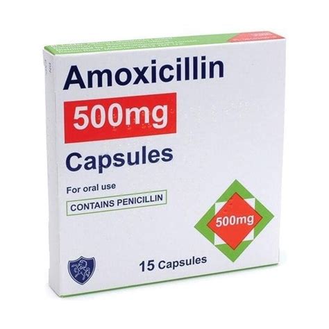 Amoxicillin 500mg Capsules Pack15 Generic From Bf Mulholland Ltd Uk