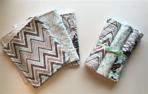 Homemade Burp Rags Set Of 3 By Auntieboutique On Etsy Etsy