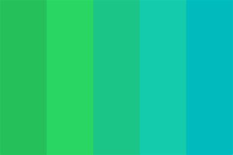 Green To Teal Color Palette
